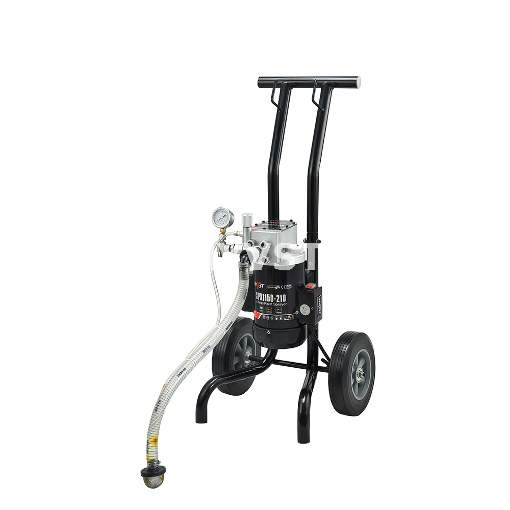 SPX1150-210 Pompa a membrana per verniciatura ad alta pressione montata su carrello Spruzzatore di vernice airless